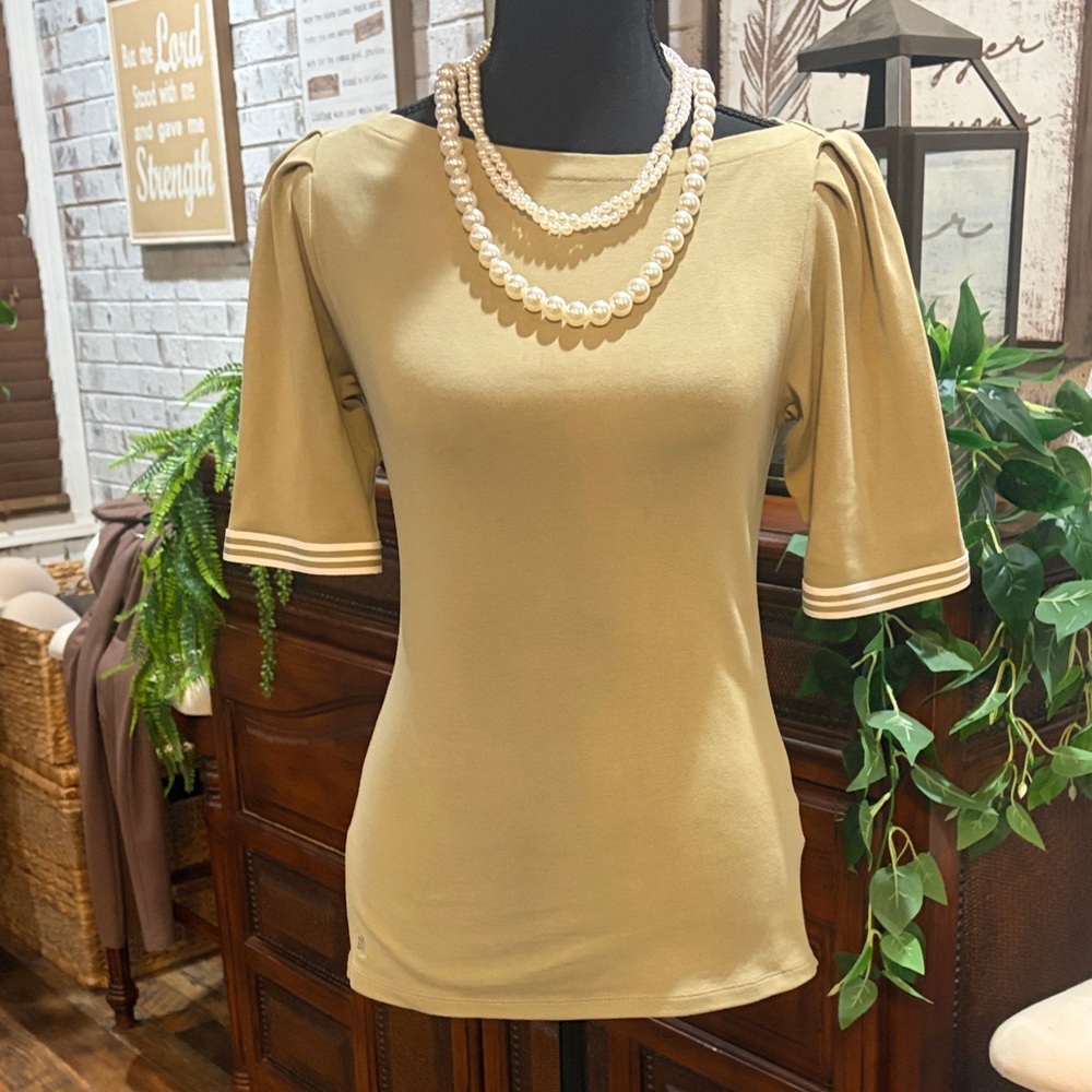 Polo by Ralph Lauren Beige Women's Blouse